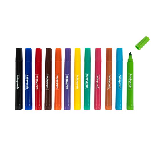 Felt Tip Pens 12 Pack image number 1