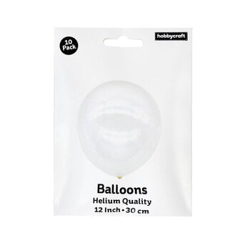 Transparent Latex Balloons 10 Pack image number 3