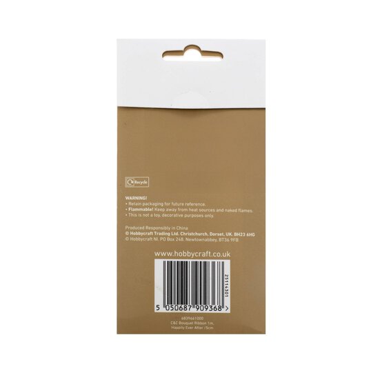 Create & Celebrate Happily Ever After Bouquet Ribbon 5cm x 1m image number 5