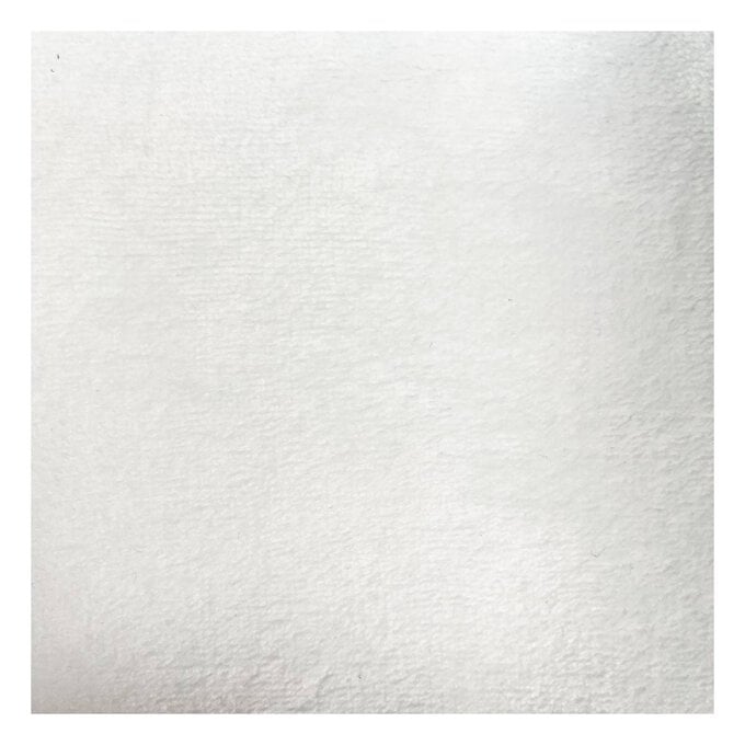 White Cuddle Fleece Fabric by the Metre image number 1