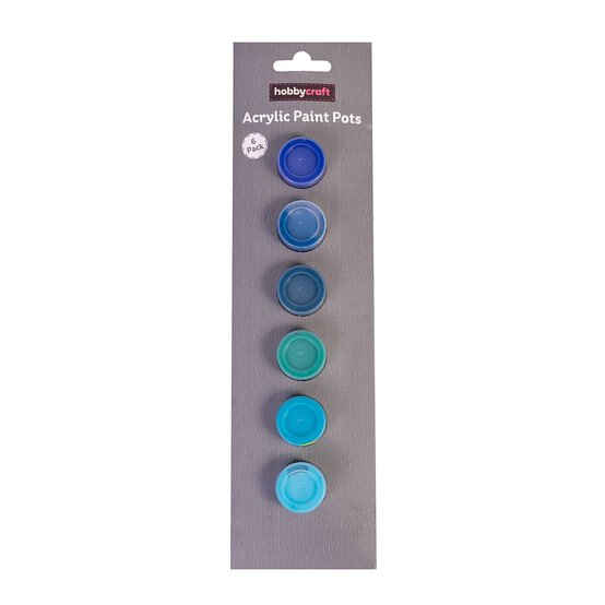 Ocean Acrylic Craft Paints 5ml 6 Pack image number 2