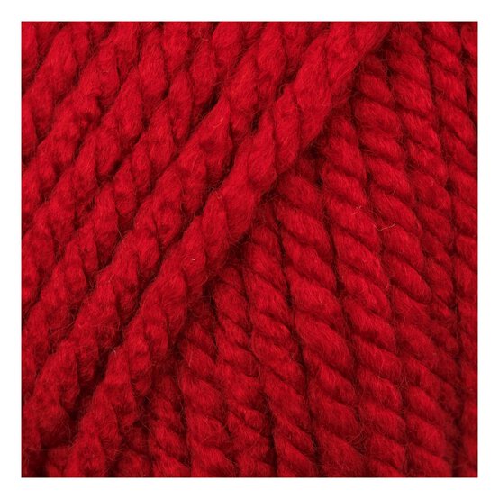 Knitcraft Red Everyday Super Chunky Yarn 100g image number 2