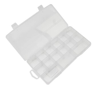 Clear Plastic Storage Box 25cm x 12.5cm