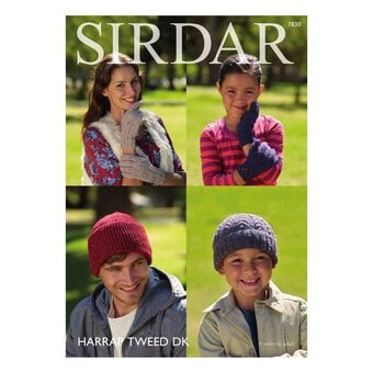 Sirdar Harrap Tweed Hats and Gloves Digital Pattern 7830