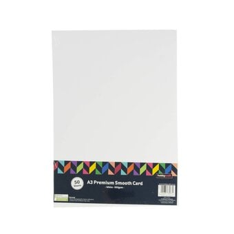 White Premium Smooth Card A3 50 Pack image number 4
