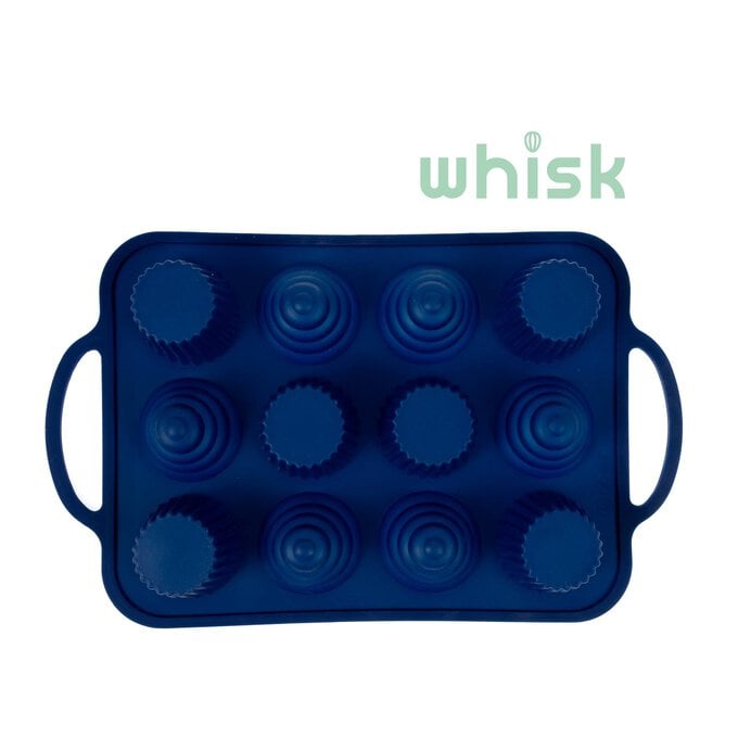 Whisk Mixed Cupcake Wireframed Silicone Bakeware 12 Wells