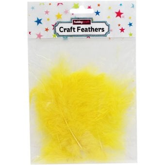 Yellow Marabou Feathers 3g image number 3