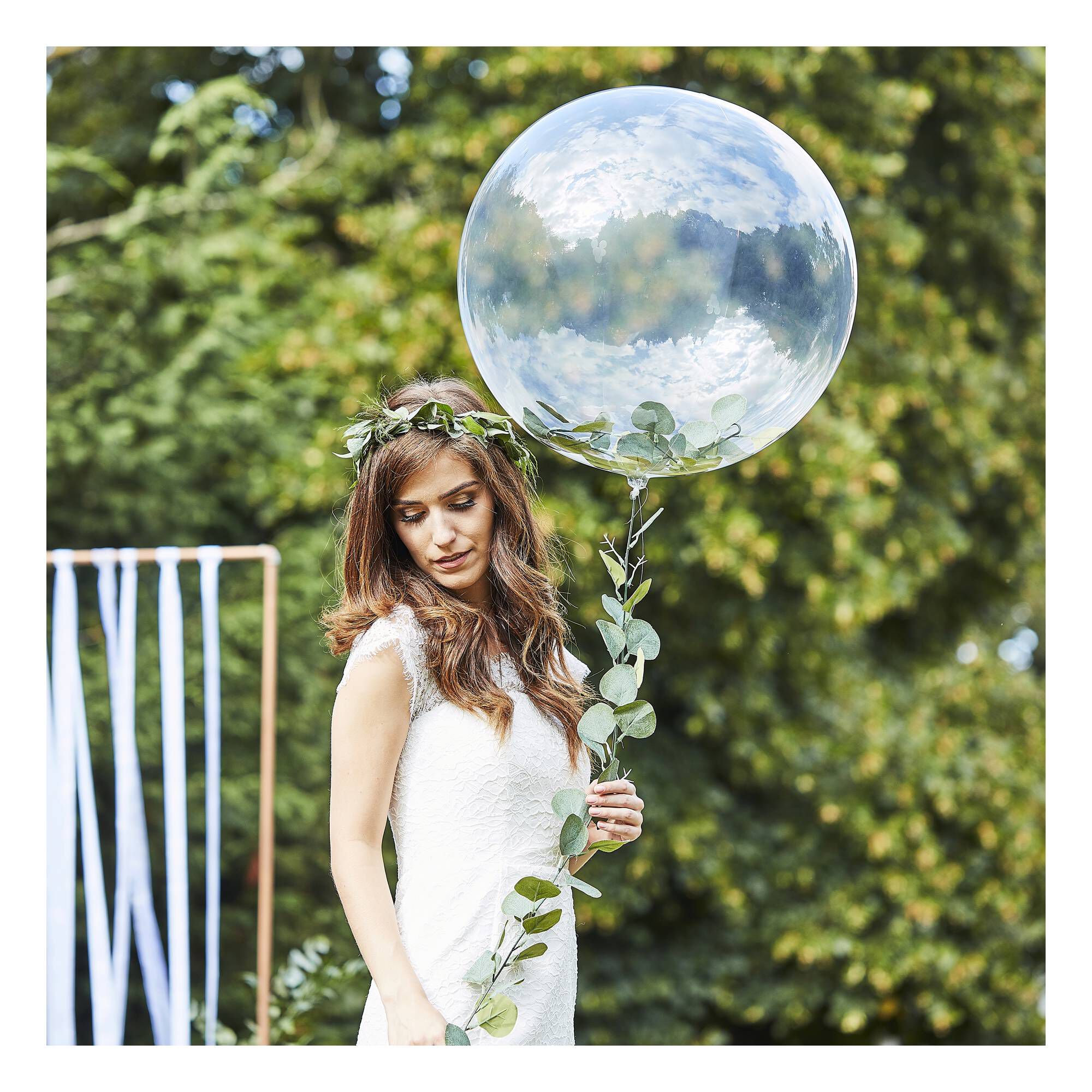 Ginger Ray Orb Balloon with Vine Foliage 36 Inches Hobbycraft