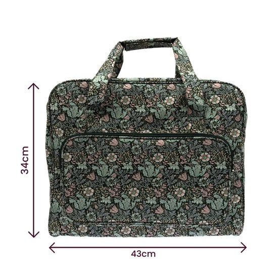 Floral Wood Block Sewing Machine Bag image number 5