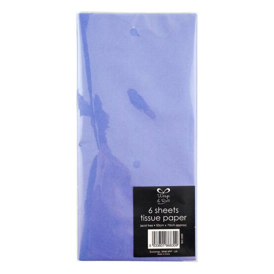 Dark Blue Tissue Paper 6 Pack image number 2