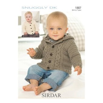 Sirdar Snuggly DK Boys Cardigan Digital Pattern 1887