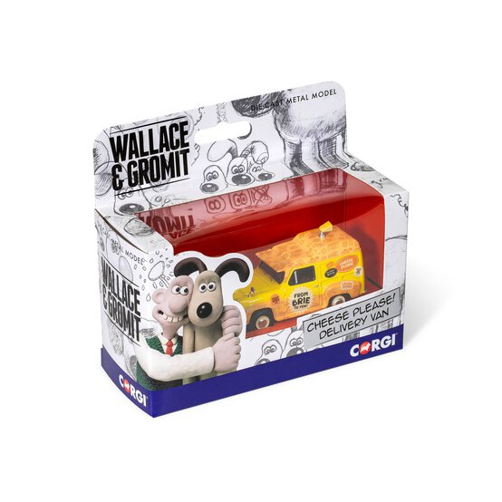 Corgi Wallace & Gromit Cheese Please Delivery Van Diecast Model image number 1