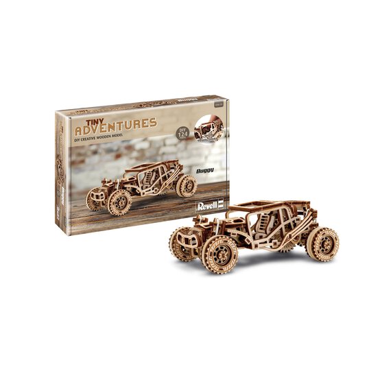 Revell Tiny Adventures Buggy Wooden Model Kit image number 2