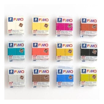 Fimo Leather Effect Modelling Clay 25g 12 Pack