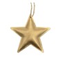 Hanging Gold Metal Star Decoration 9.5cm image number 1