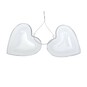 Hanging Plastic Fillable Heart Decoration 8cm image number 4