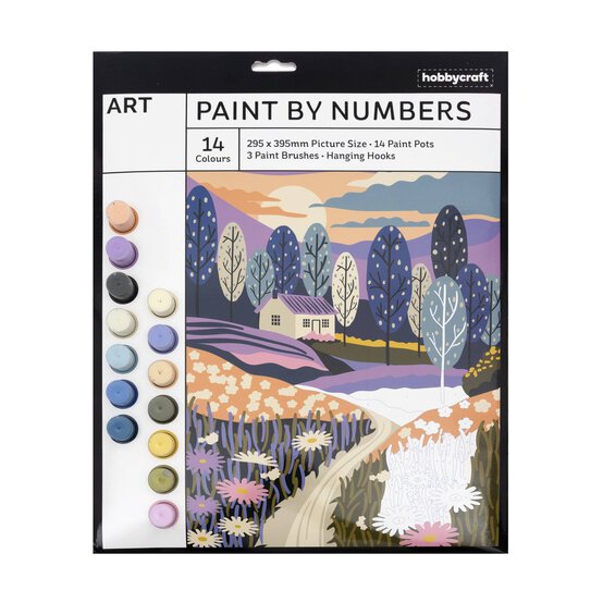 Autumnal Landscape Paint by Numbers image number 1
