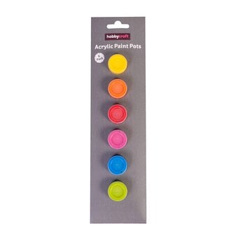 Bright Acrylic Craft Paints 5ml 6 Pack image number 2