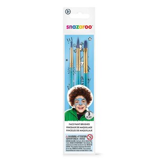 Snazaroo Blue Brushes Starter Set 3 Pack
