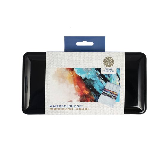 Shore & Marsh Half Pans Watercolour Set 48 Pack image number 8