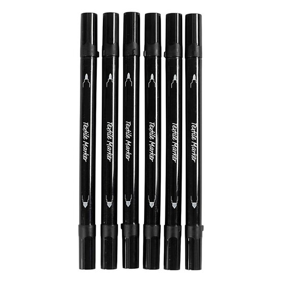 Black Textile Markers 6 Pack image number 2