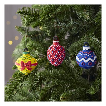 Paint Your Own Christmas Decorations Kit 3 Pack