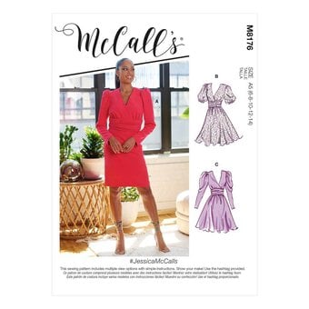 McCall’s Vanessa Dress Sewing Pattern M8176 (6-14)