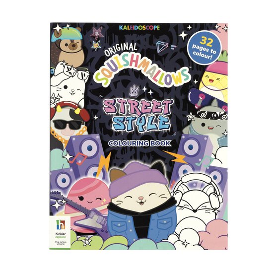 Kaleidoscope Squishmallows Street Style Colouring Book image number 1
