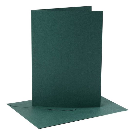 Dark Green Cards  5 x 7 Inches 4 Pack image number 1