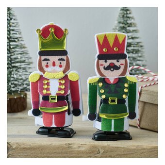 Make Your Own Mechanical Christmas Nutcrackers 2 Pack