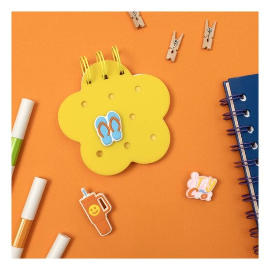 Mini Yellow Flower Charm Notebook image number 2
