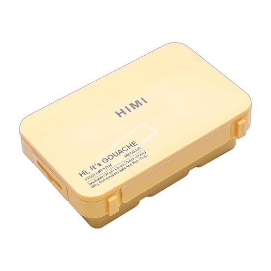 HIMI Metallic Twin Cups Gouache Set 12ml 12 Pack image number 1