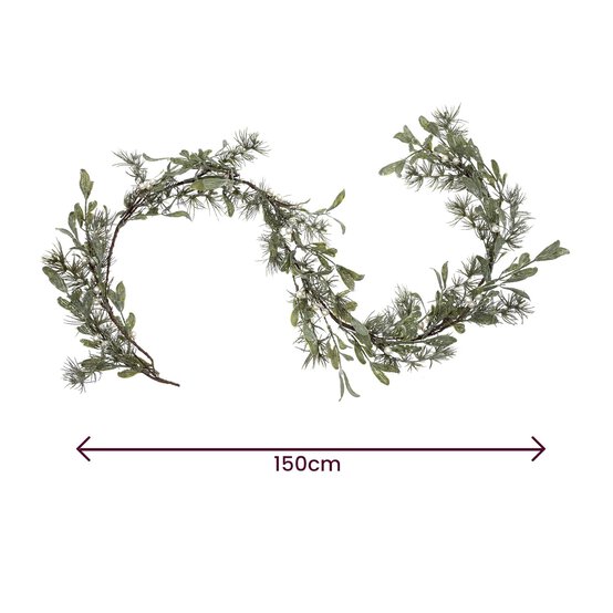 Frosted Leaf Garland 1.5m image number 4