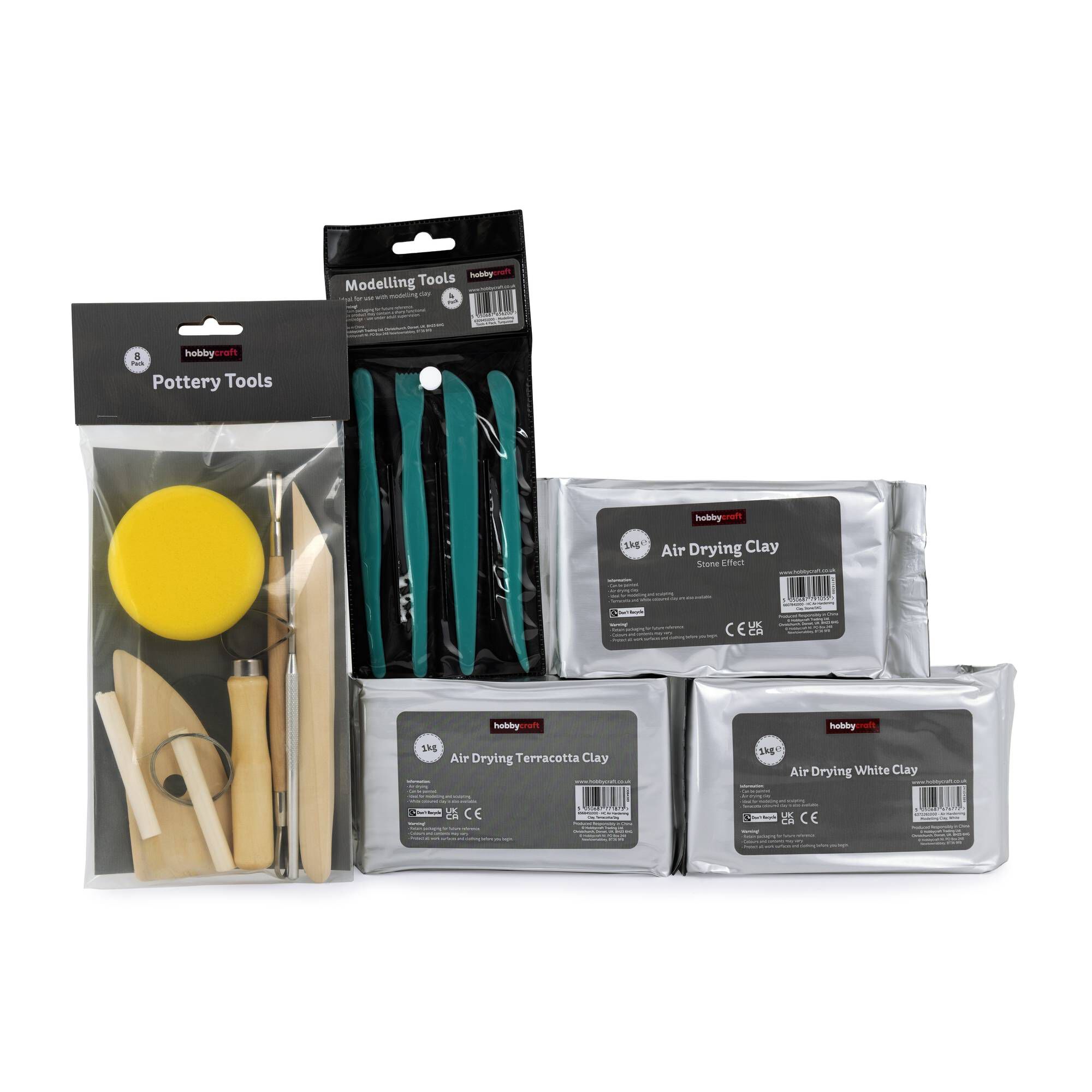 thumbnail image 2 of 12-Pack Rainbow Foam Modeling Clay With Tools – Soft, Air Dry – Meena 2 of 5