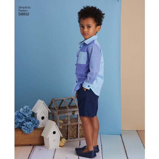 Simplicity Child's Dresses and Shirts Sewing Pattern S8852 image number 6