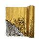 Gold and Silver Sequin Fabric Roll 28cm x 2m  image number 3