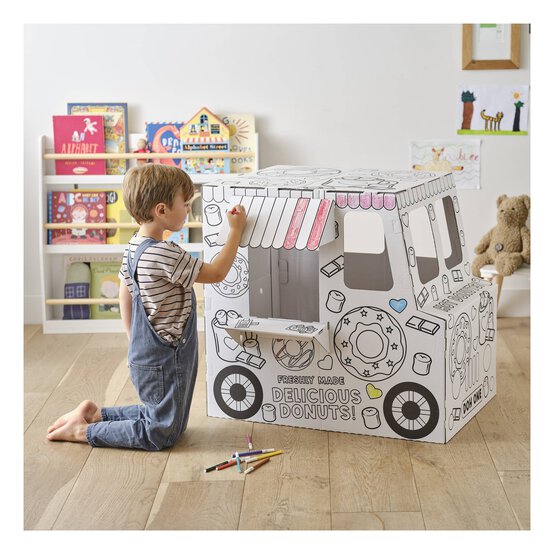 Colour-In Cardboard Donut Van image number 1