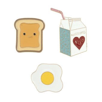 Toast and Milk Pins 3 Pack
