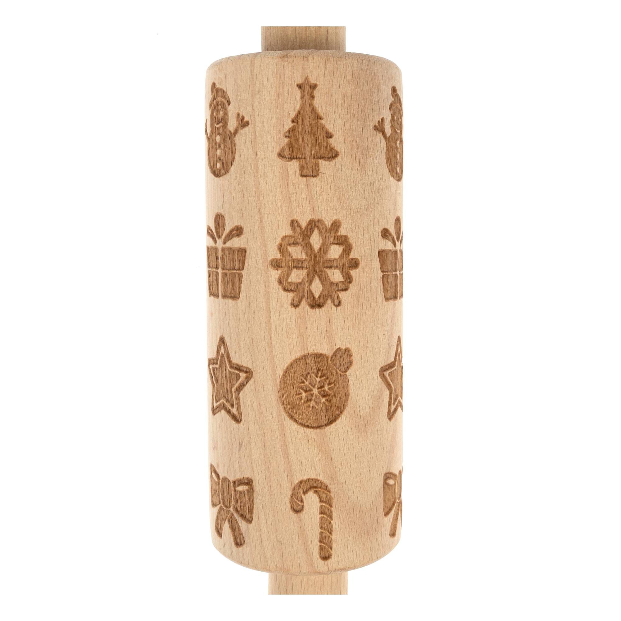 Christmas Rolling Pin 24cm x 4.5cm Hobbycraft