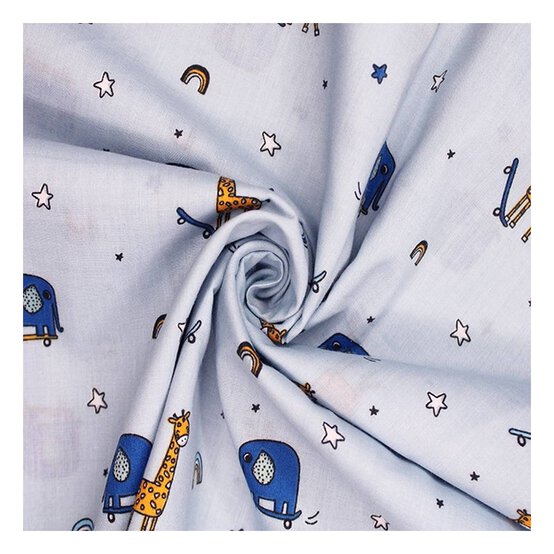 Light Airforce Animals Skoot Polycotton Fabric by the Metre image number 1