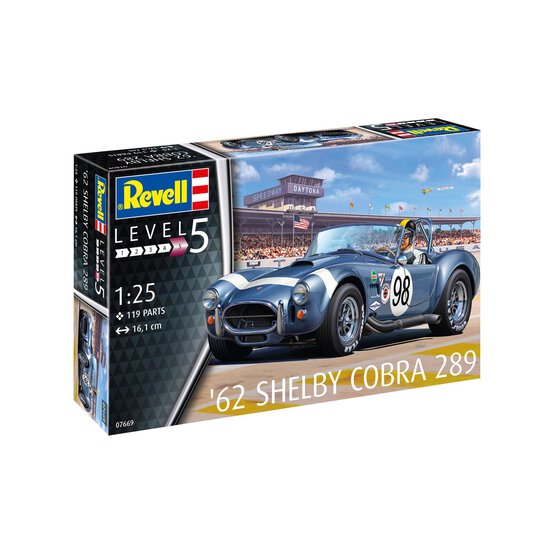 Revell ’62 Shelby Cobra 289 Cabriolet Model Kit 1:25 image number 1