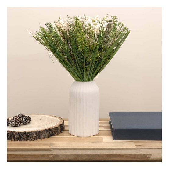 White Natural Dried Bouquet 25cm  image number 2