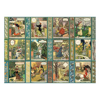 Cobble Hill Jardiniere: A Gardener's Calendar Jigsaw Puzzle 1000 Pieces