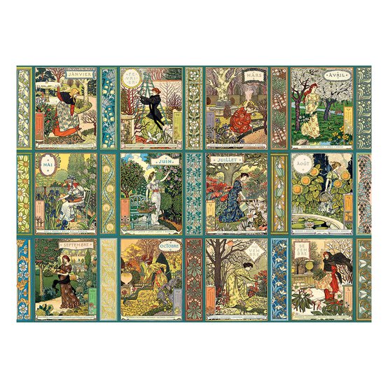 Cobble Hill Jardiniere: A Gardener's Calendar Jigsaw Puzzle 1000 Pieces image number 2