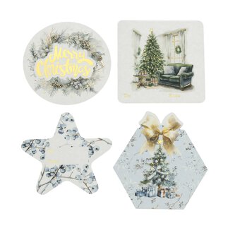 Large Cosy Christmas Stickers 4 Pack 