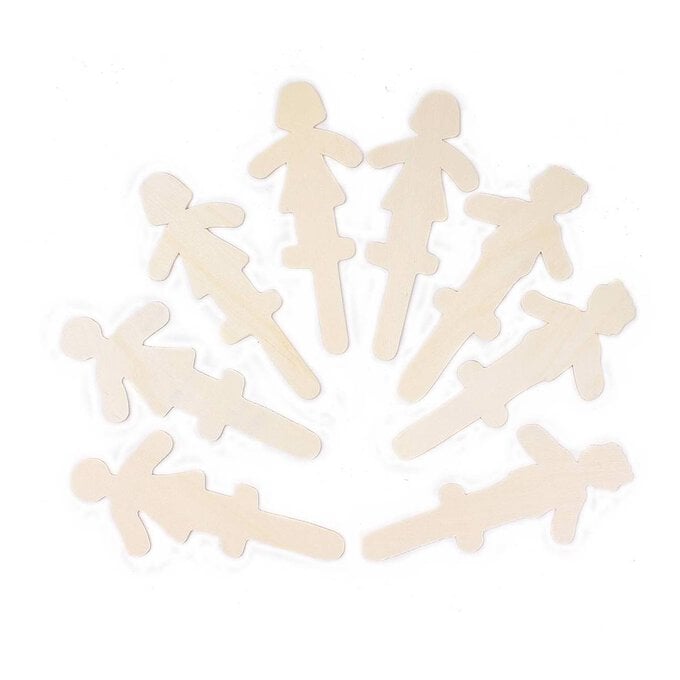 Wooden People 8 Pack image number 1