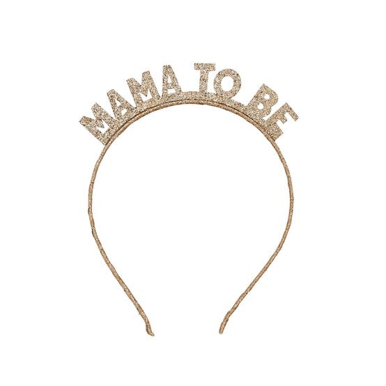 Mama to Be Gold Glitter Headband image number 3