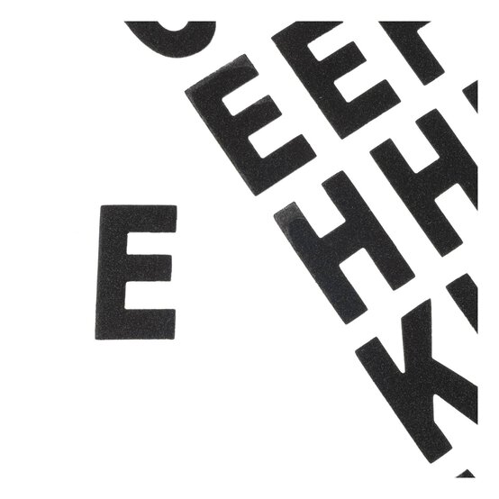 Black Foil Chipboard Alphabet Stickers image number 3