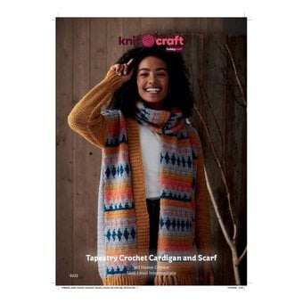 Knitcraft Crochet Cardigan and Scarf Digital Pattern 0223