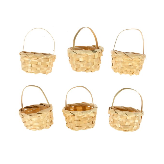 Mini Baskets 6 Pack Hobbycraft
